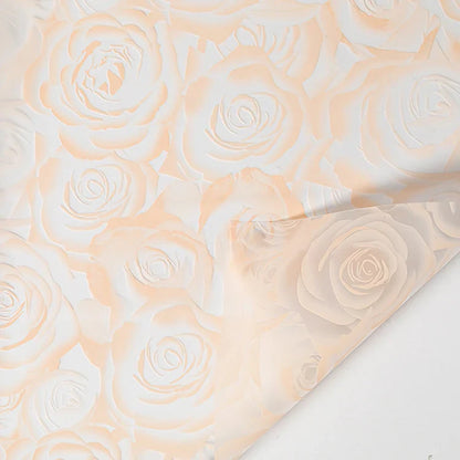 Rose Garden Translucent Flower Wrapping Paper,22.8*22.8 inch - 20 sheets