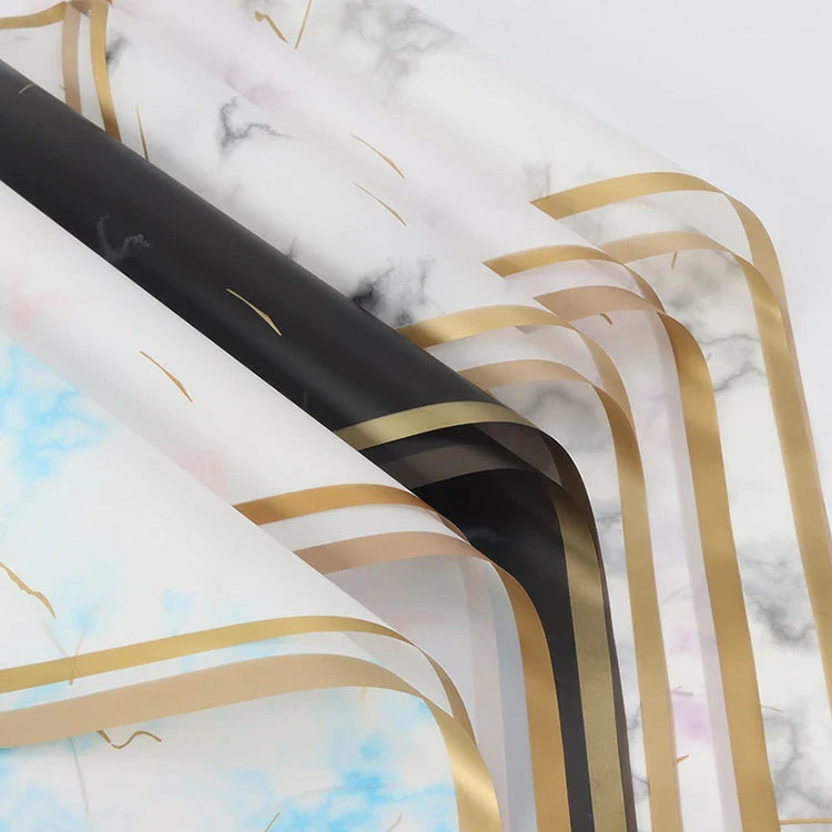 Golden Marble Tissue Wrapping Paper,22.8*22.8 Inch-20 Sheets