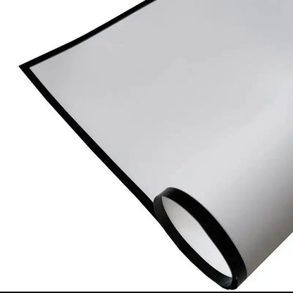 Black and White Border Matte Film Bouquet Packing Paper,22.8*22.8 Inch-20 Sheets