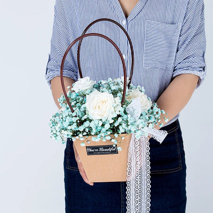 Gift and Bouquet packing Flower Bag Craft Paper Handbag