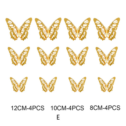 3D Butterfly Wedding Card 12pcs