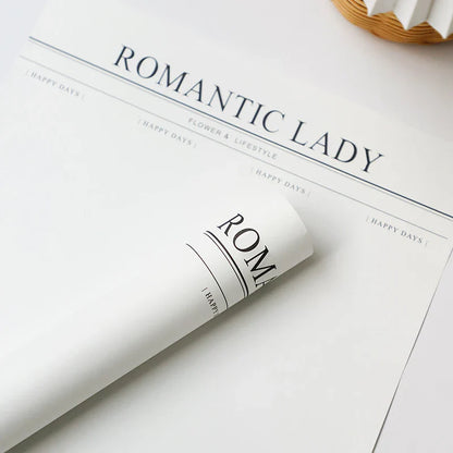 Romantic Korean Wrapping Paper,11.8*22.7 inch - 20 sheets