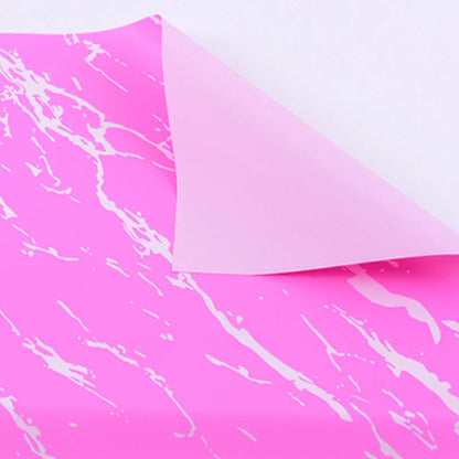 Marbled Plastic Waterproof Flower Wrapping Paper,22.8*22.8 inch - 20 sheets