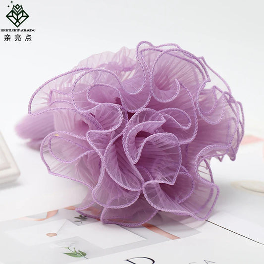 Korean Version of The Flower Bundle Gauze Floret Yarn Net Pure Color,28cm * 5 Yards
