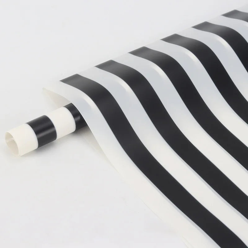 Stripe Flowers Wrapping Paper Packaging,,22.8*22.8 inch - 20 sheets