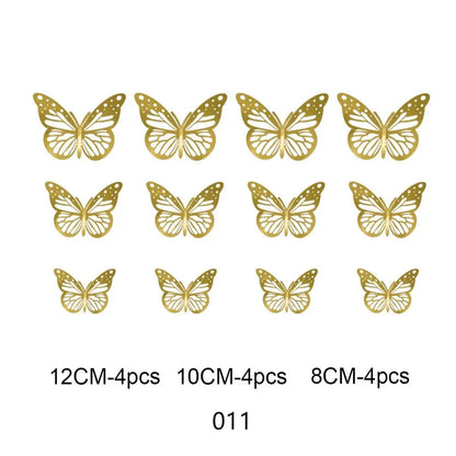 3D Butterfly Wedding Card 12pcs