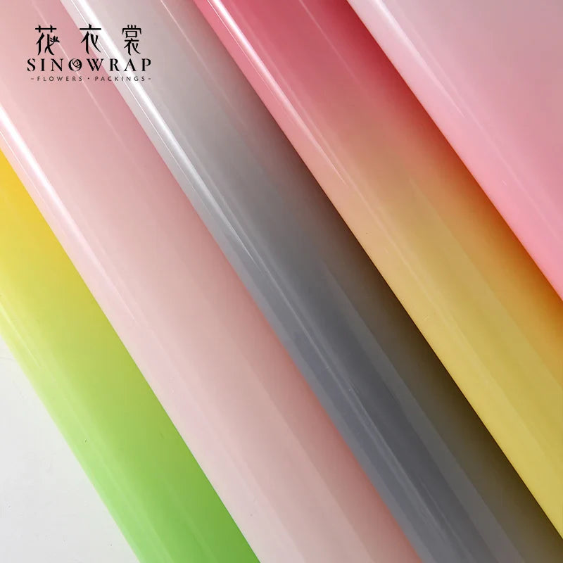 Gradient Ramp Flower Wrapping Paper,22.8*22.8 inch - 20 sheets