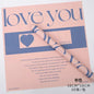 I Love You Valentine's Day Bouquet Korean Style Flower Wrapping ,22.8*22.8 inch - 20 sheets