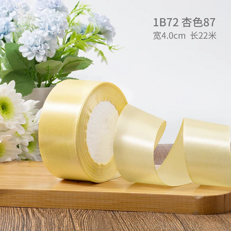 Satin Luxury Solid Gift Packing Polyester Ribbon,1.5 inch * 22 yards