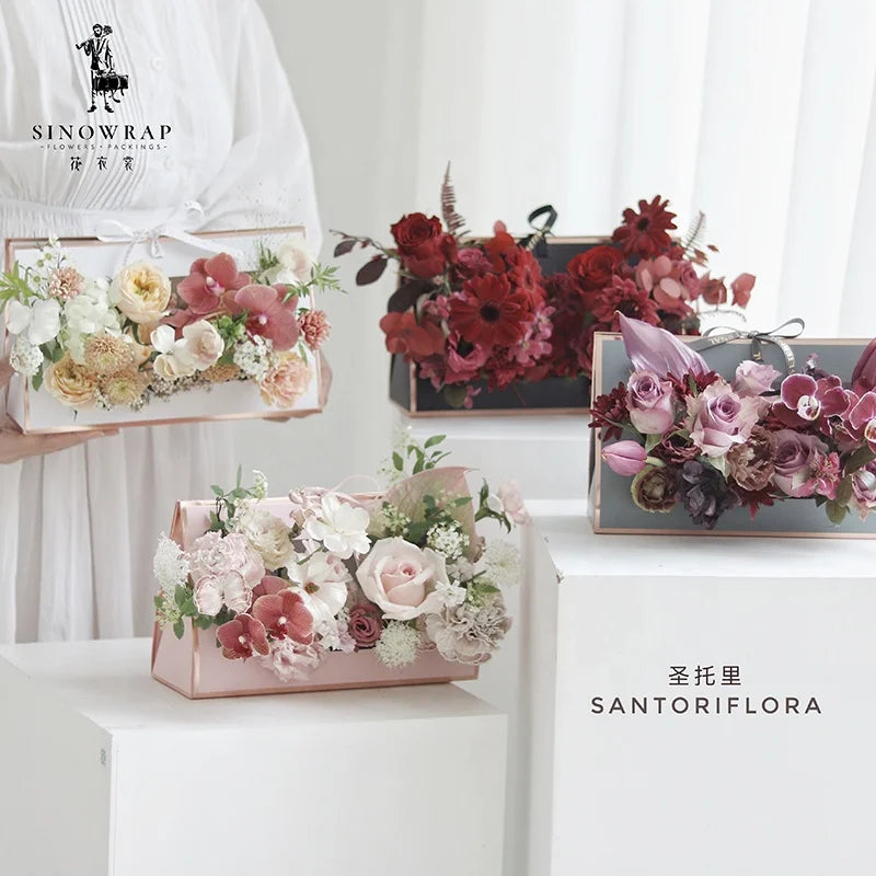 Kraft Paper Bouquet Flower Bag for Valentine's Day