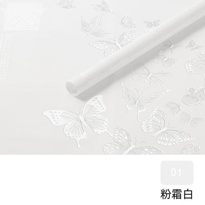 Butterfly Dance Jelly Film Waterproof Wrapping Paper,22.8*22.8 inch - 20 sheets