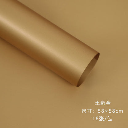 Double Sided Gilded Paper Gilded Eurasian Paper,18 sheets/pack,22.8*22.8 Inch