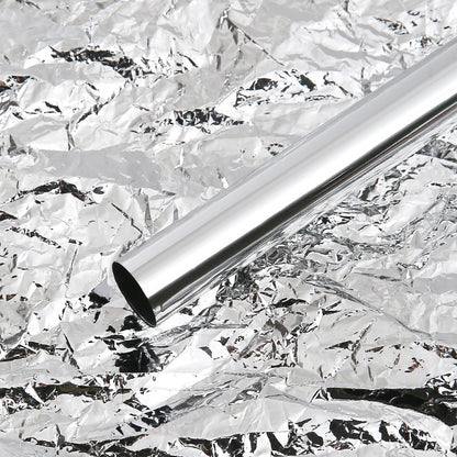 Mirror Wrapping Paper Silver Reflective Metallic Paper