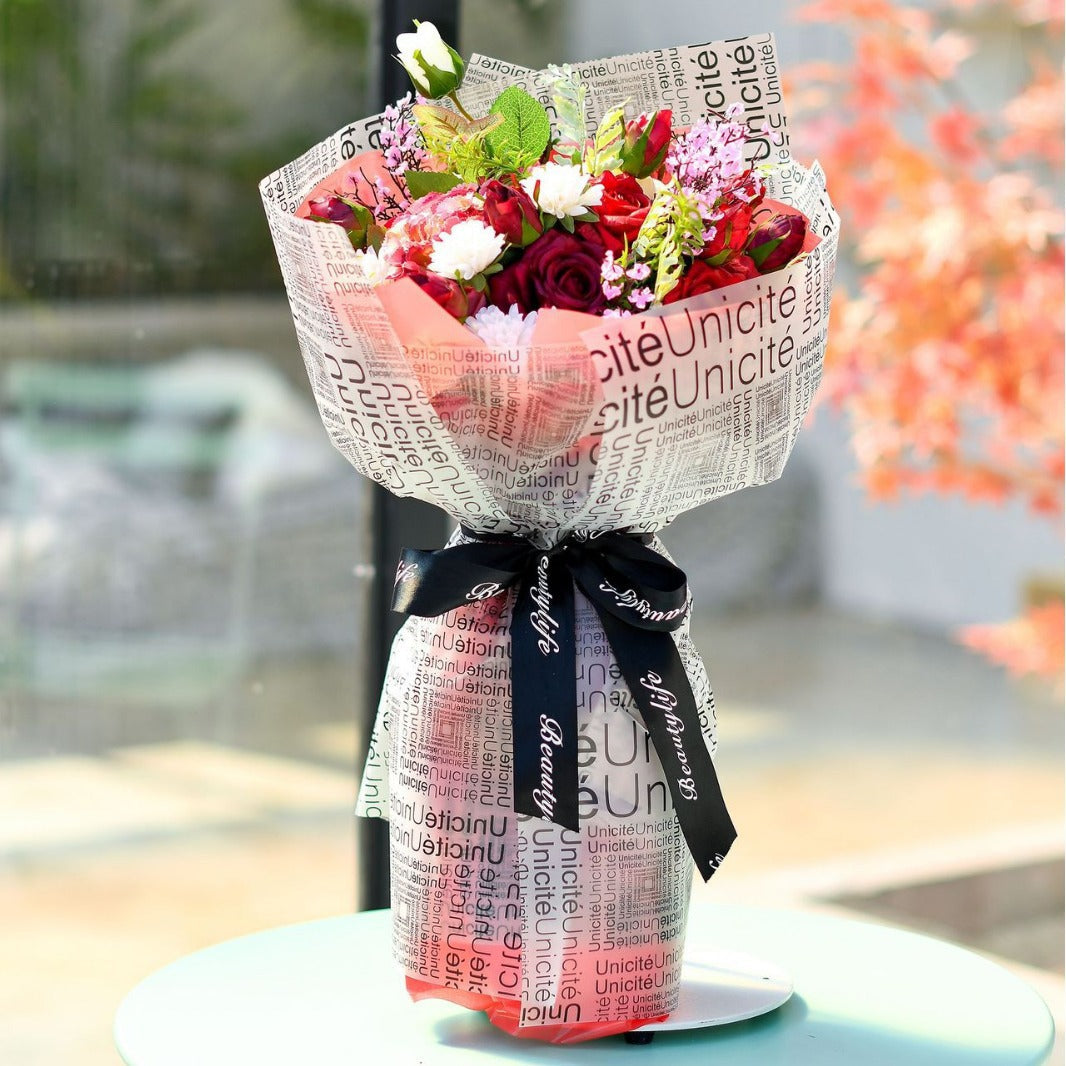 English Mist Paper Flower Packaging Paper,22.8*22.8 inch - 20 sheets