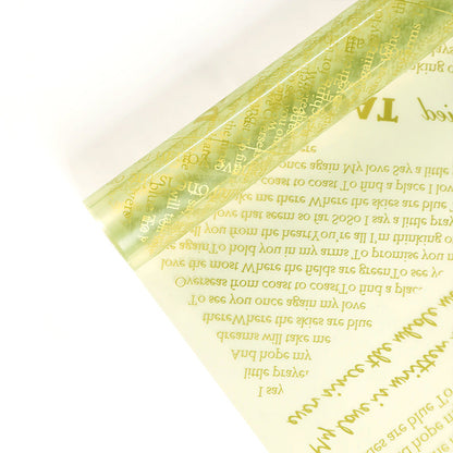 OPP Color Transparent Waterproof Floral Wrap,22.8*22.8 inch - 20 sheets
