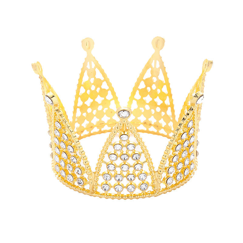 Alloy Gold Cake Decoration Small Crown