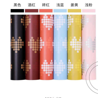 Valentine's Day Love Pattern Flower Wrapping Paper,22.8*22.8 Inch-20 Sheets