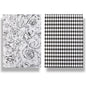 Rosette Grid Double Color Flower Packaging Kraft Paper,16.5*22.8 Inch-10 Sheets