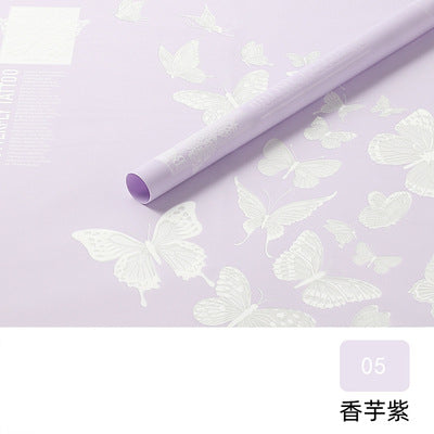 Jelly Film Waterproof Rose Packaging Paper Floral Bouquet,22.8*22.8 inch - 20 sheets