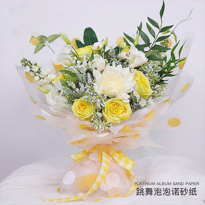 Dancing Bubble Packet Flower Paper,22.8*22.8 inch - 20 sheets