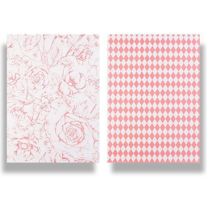 Rosette Grid Double Color Flower Packaging Kraft Paper,16.5*22.8 Inch-10 Sheets