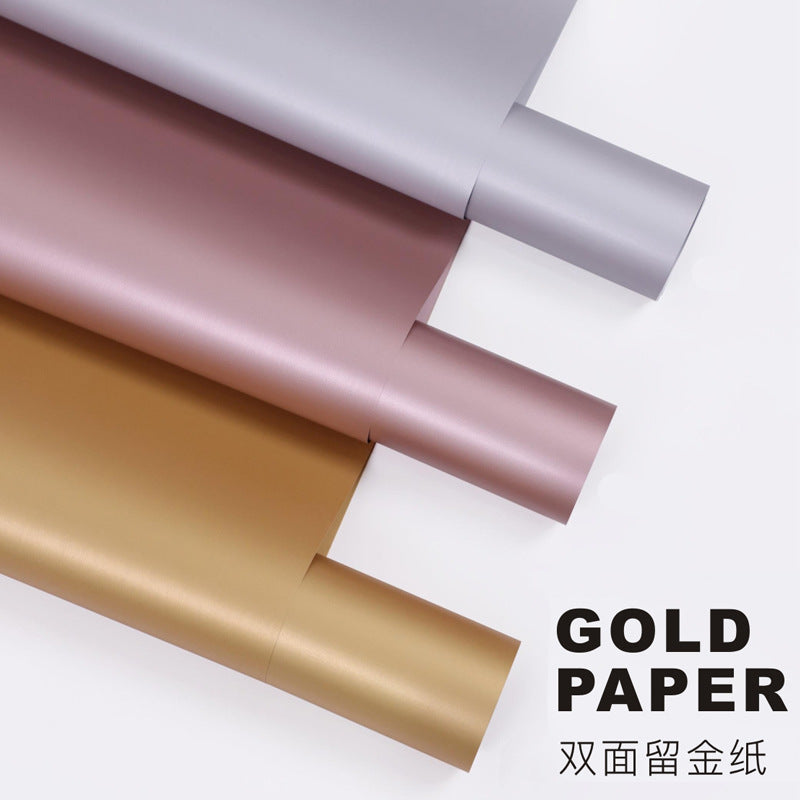 Double Sided Gilded Paper Gilded Eurasian Paper,18 sheets/pack,22.8*22.8 Inch