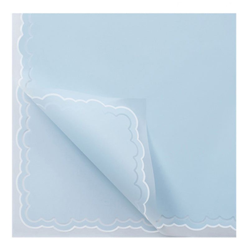 Handkerchief Plain Floral Packaging Paper,22.8*22.8 inch - 20 sheets