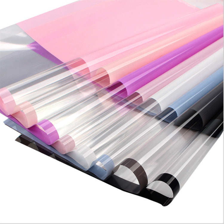 Transparent Paper Cellophane Flower Wrapping Paper Opp Waterproof,22.8*22.8 inch - 20 sheets