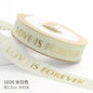 Hot Stamping Flower Bouquet Ribbon 0.98 inch * 45 yards